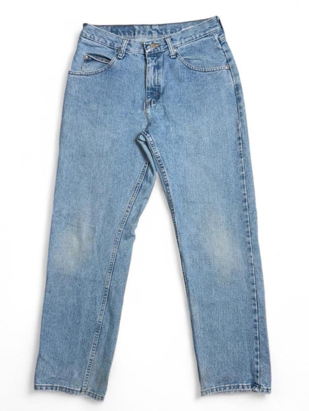 Wrangler Y2K Light Wash Denim Jeans Straight Leg Fit